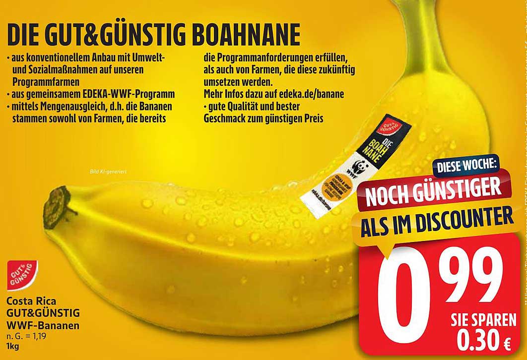 DIE GUT&GÜNSTIG BOAHNANE - Costa Rica WWF-Banane
