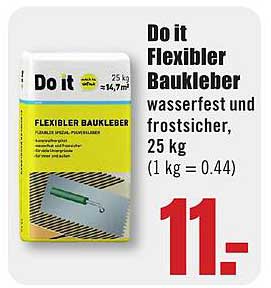 Do it Flexibler Baukleber 25 kg - Wasserfest und Frostsicher