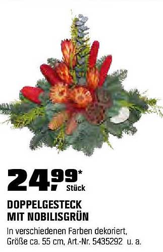 Doppelgesteck mit Nobilisgrün