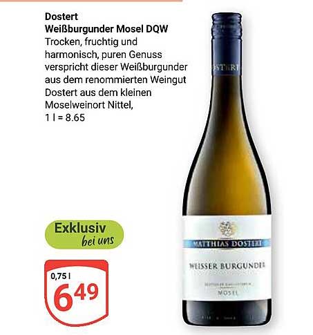 Dostert Weißburgunder Mosel DQW