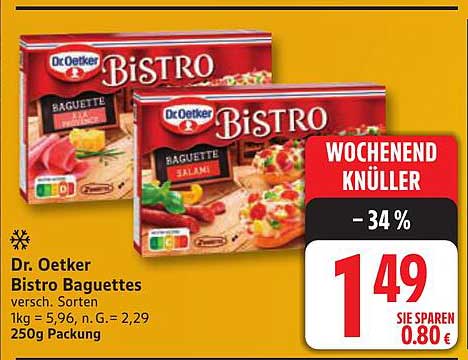Dr. Oetker Bistro Baguettes - verschiedene Sorten