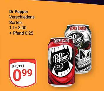 Dr Pepper – verschiedene Sorten