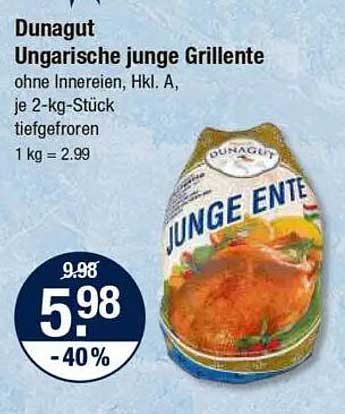 Dunagut Ungarische junge Grillete - 2-kg-Stück tiefgefroren