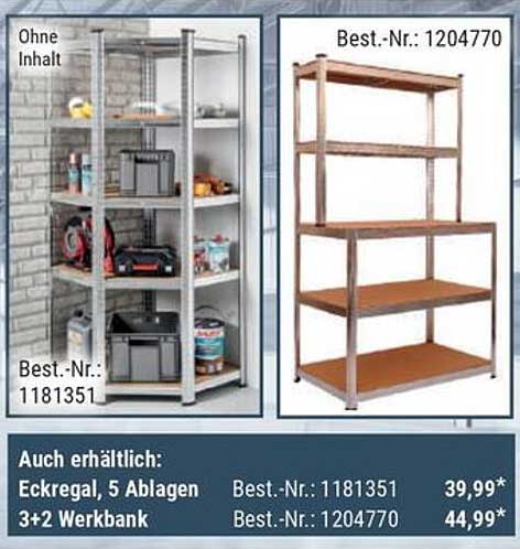 Eckregal mit 5 Ablagen - Optimaler Stauraum für Ihr Zuhause