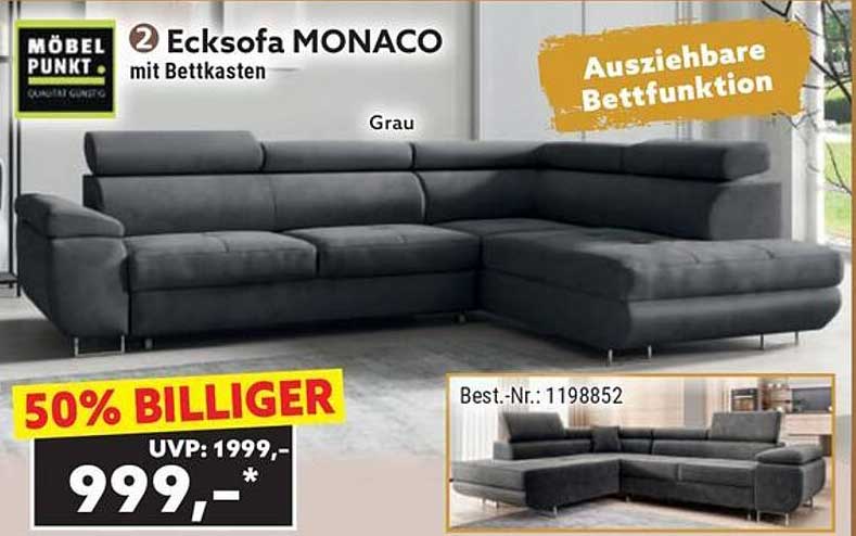 Ecksofa MONACO mit Bettkasten