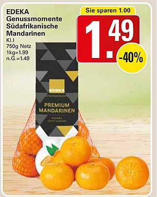 EDEKA Genussmomente Südafrikanische Mandarinen