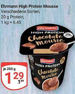 Ehrmann High Protein Mousse - Verschiedene Sorten