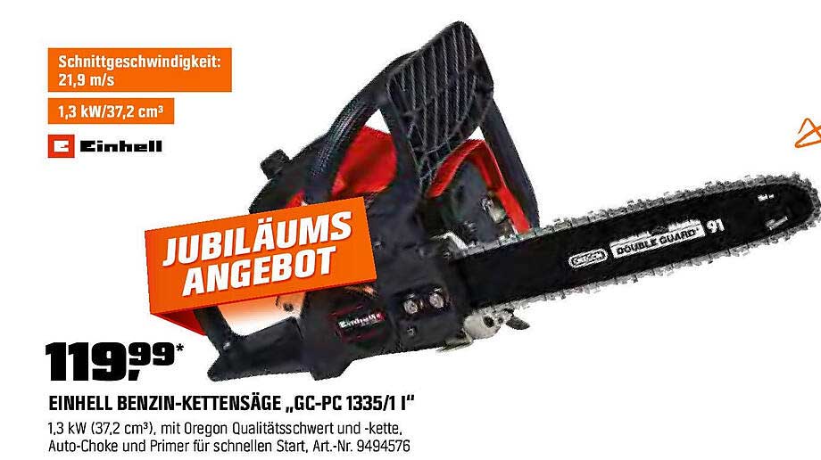 EINHELL BENZIN-KETTENSÄGE GC-PC 1335/1'