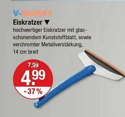 Eiskratzer mit glaschonendem Kunststoffblatt – 14 cm breit