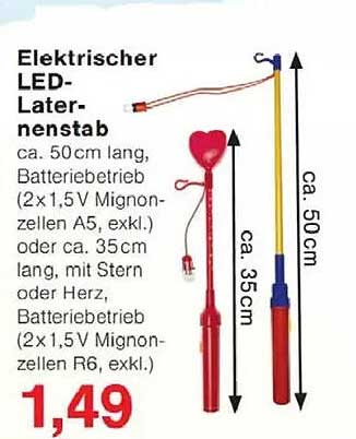 Elektrischer LED-Laternenstab
