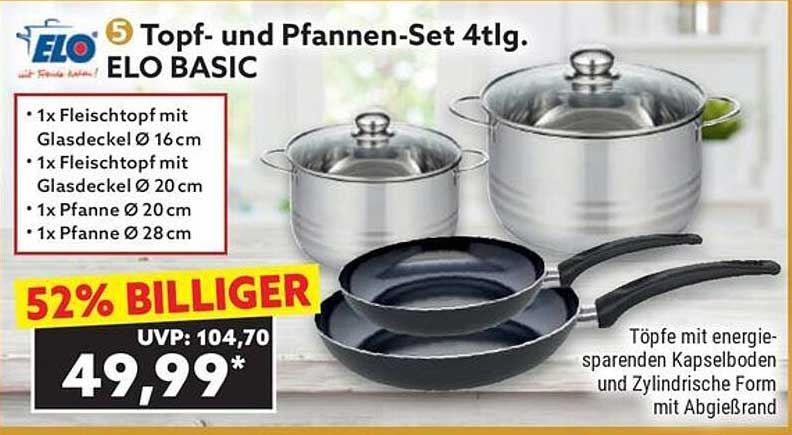 ELO BASIC 5-tlg. Topf- und Pfannen-Set