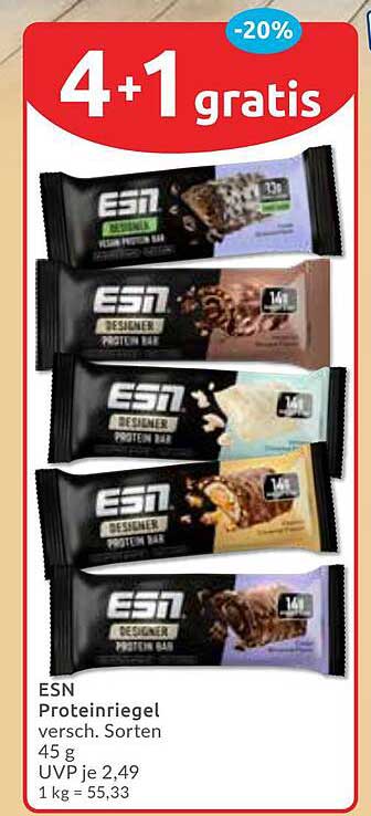 ESN Proteinriegel - Verschiedene Sorten - 45 g