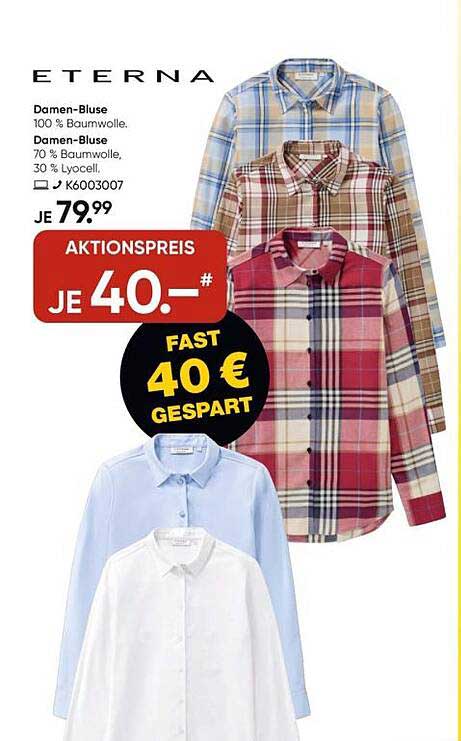 ETERNA Damen-Bluse – Aktionspreis nur 40 €!