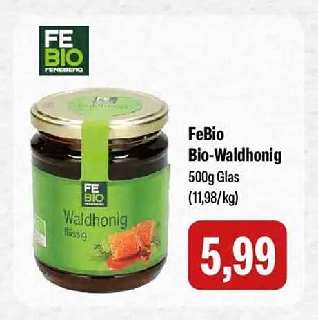 FeBio Bio-Waldhonig 500g Glas