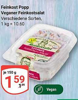 Feinkost Popp Veganer Feinkostsalat - verschiedene Sorten