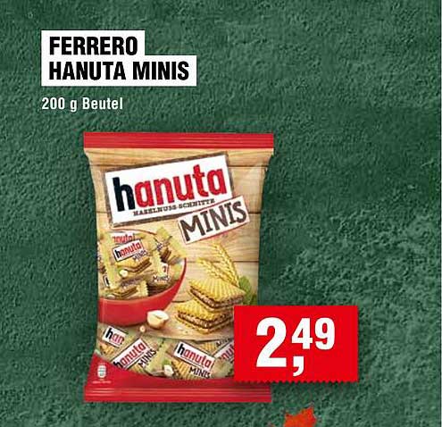 FERRERO HANUTA MINIS 200 g Beutel