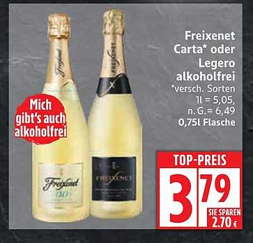 Freixenet Carta* oder Legero alkoholfrei