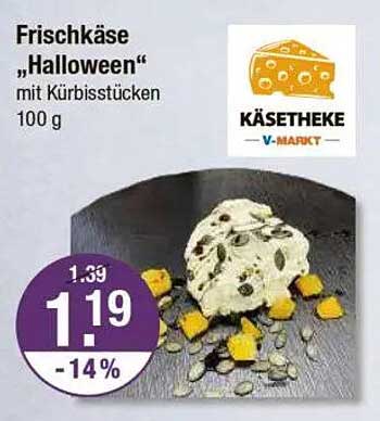 Frischkäse "Halloween" mit Kürbisstücken 100 g