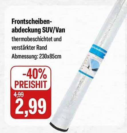 Frontscheibenabdeckung SUV/Van