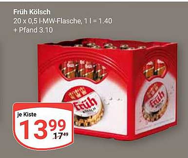 Früh Kölsch 20 x 0,5 l-MW-Flasche