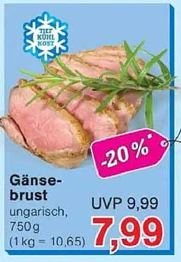 Gänsebrust ungarisch, 750 g