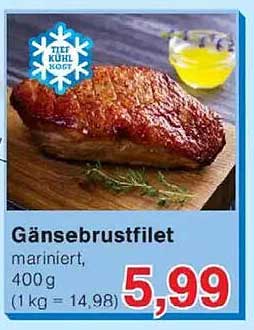 Gänsebrustfilet mariniert, 400 g