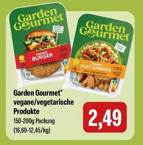 Garden Gourmet* vegane/vegetarische Produkte