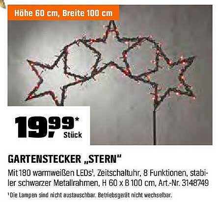 Gartenstecker „Stern“