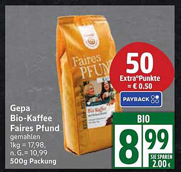 Gepa Bio-Kaffee Faires Pfund 500g