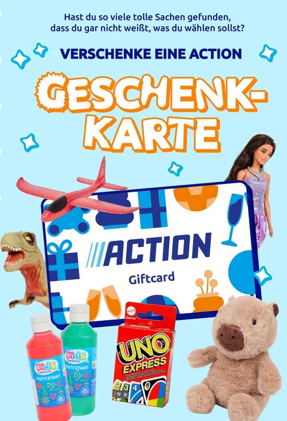 Geschenkkarte für Action