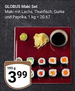 GLOBUS Maki Set - Frische Maki mit Lachs und Thunfisch