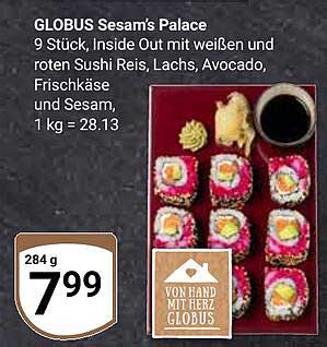 GLOBUS Sesam’s Palace – Sushi-Set mit 9 Stück