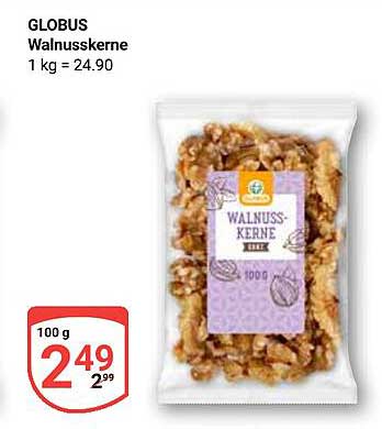 GLOBUS Walnüsse – 1 kg für nur 24,90 €
