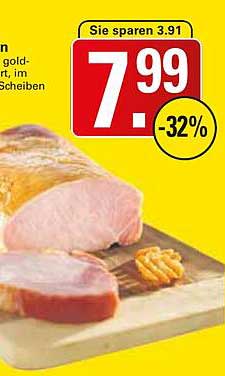 Goldgelbe Schinken-Scheiben - 32% Rabatt