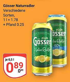 Gösser Naturradler - Erfrischende Vielfalt in Dosen