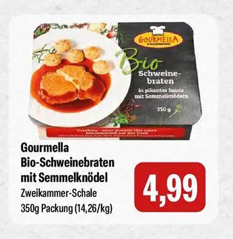 Gourmella Bio-Schweinebraten mit Semmelknödel