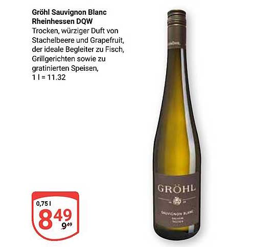 Gröhl Sauvignon Blanc Rheinhessen DQW