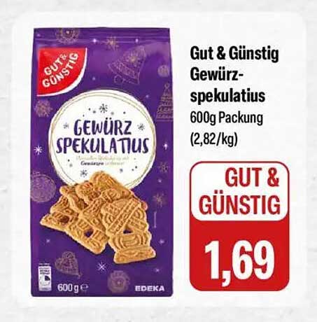 Gut & Günstig Gewürzspekulatius 600g