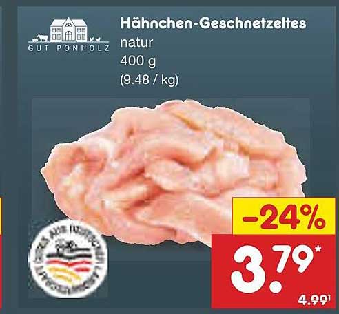 Hähnchen-Geschnetzeltes natur 400 g
