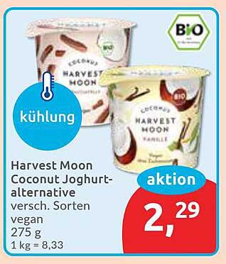 Harvest Moon Coconut Joghurt-Alternative – Verschiedene Sorten, vegan