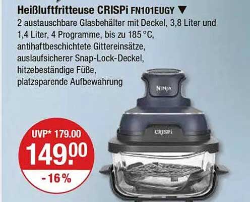 Heißluftfritteuse CRISPi FN101EUGY