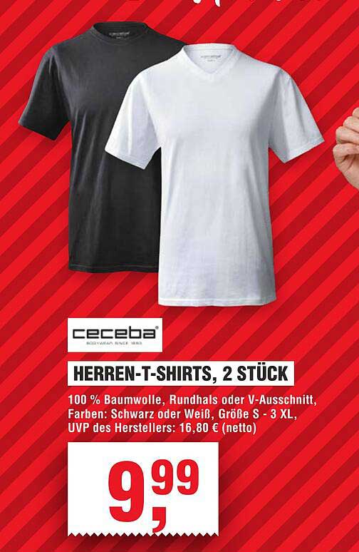 Herren-T-Shirts, 2 Stück