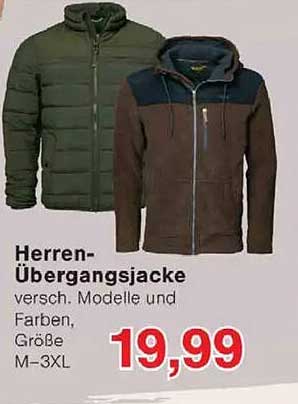 Herren-Übergangsjacke - verschiedene Modelle und Farben