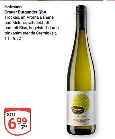 Hofmann Grauer Burgunder QbA Trocken
