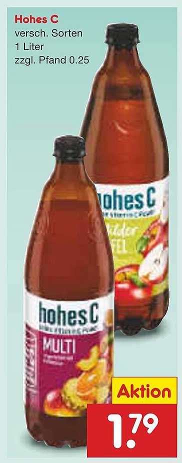 Hohes C - Verschiedene Sorten 1 Liter