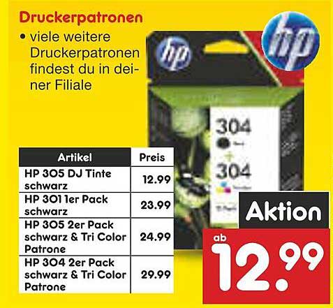 HP 305 DJ Tinte schwarz - Aktion!