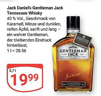 Jack Daniel’s Gentleman Jack Tennessee Whisky
