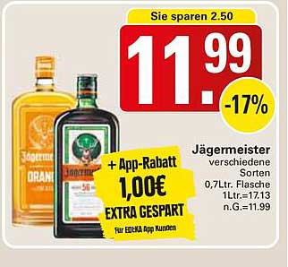 Jägermeister – verschiedene Sorten