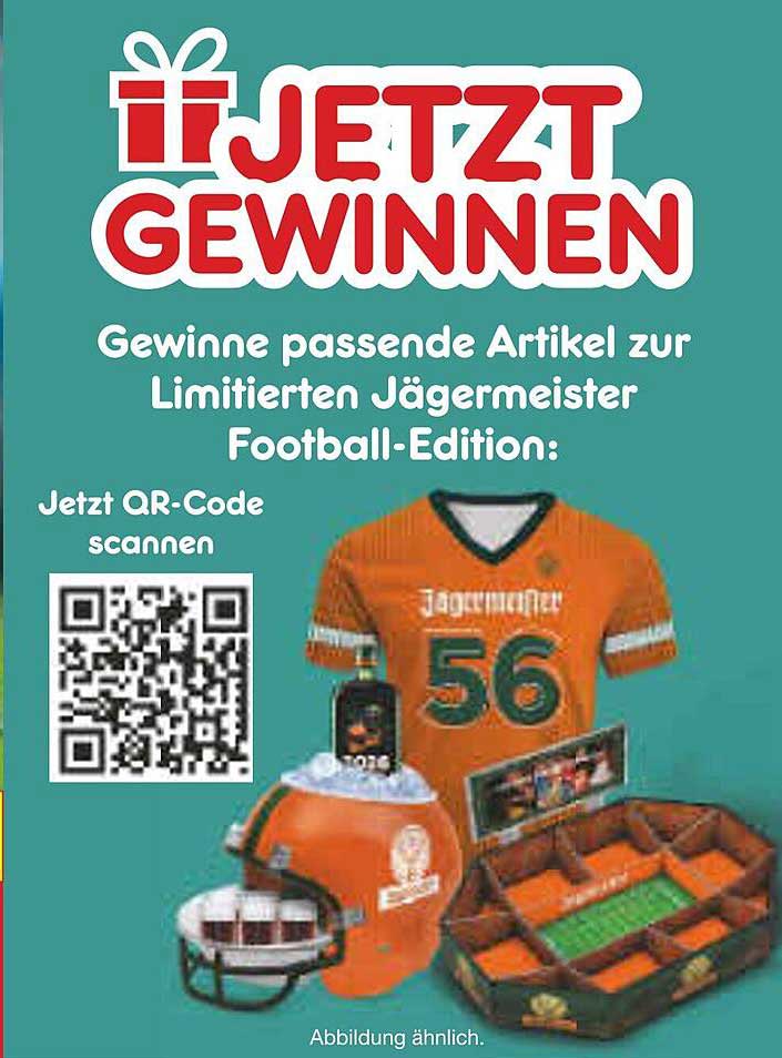 Jetzt gewinnen! Jägermeister Football-Edition Artikel