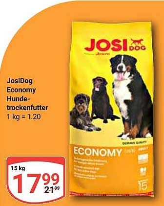 JosiDog Economy Hundenassfutter 15 kg